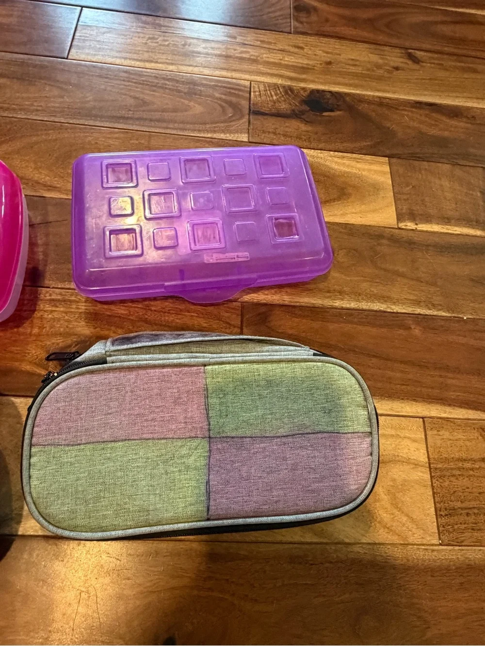 Lot of 4 Pink and Purple Pencil Case Bundle